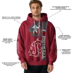 washington state cougars football heartbeat crimson hoodie best selling