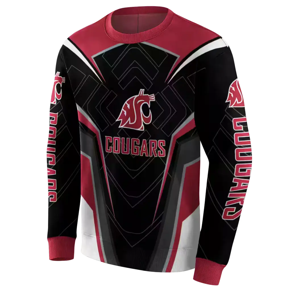 washington state cougars futuristic pattern crimson black hoodie new arrival washington state cougars futuristic pattern crimson black hoodie new arrival
