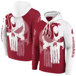 washington state cougars graphic punisher crimson white hoodie best selling