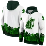 washington state cougars lucky motif white green hoodie best selling