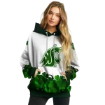 washington state cougars lucky motif white green hoodie best selling