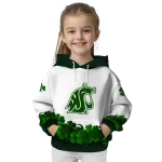 washington state cougars lucky motif white green hoodie best selling