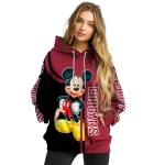 washington state cougars mickey mouse crimson black hoodie best selling