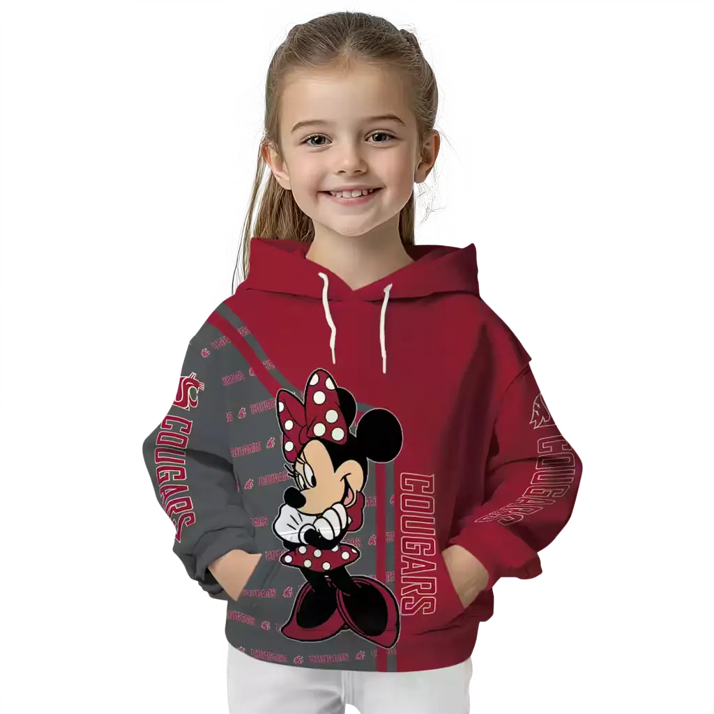washington state cougars minnie mouse crimson hoodie top rated washington state cougars minnie mouse crimson hoodie top rated