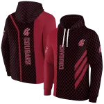washington state cougars monogram pattern crimson hoodie best selling