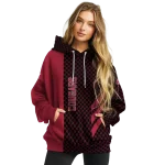 washington state cougars monogram pattern crimson hoodie best selling