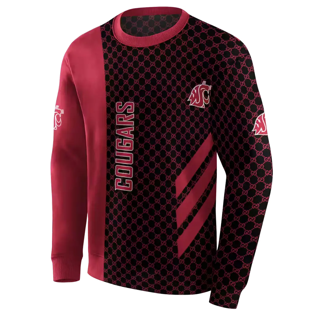 washington state cougars monogram pattern crimson hoodie new arrival washington state cougars monogram pattern crimson hoodie new arrival