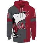 washington state cougars playful snoopy crimson hoodie best selling