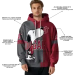 washington state cougars playful snoopy crimson hoodie best selling