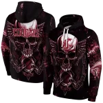 washington state cougars skull artwork crimson black hoodie best selling