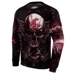 washington state cougars skull artwork crimson black hoodie best selling