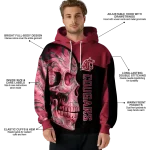 washington state cougars skull motif crimson black hoodie best selling