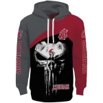 washington state cougars skull punisher grey black hoodie best selling