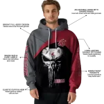 washington state cougars skull punisher grey black hoodie best selling
