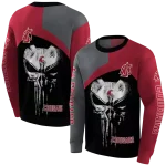 washington state cougars skull punisher grey black hoodie best selling