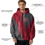 washington state cougars splatter effect crimson hoodie best selling