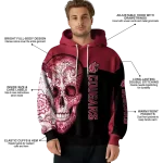 washington state cougars sugar skull crimson black hoodie best selling