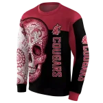 washington state cougars sugar skull crimson black hoodie best selling