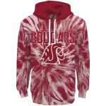 washington state cougars tie dye pattern crimson hoodie best selling