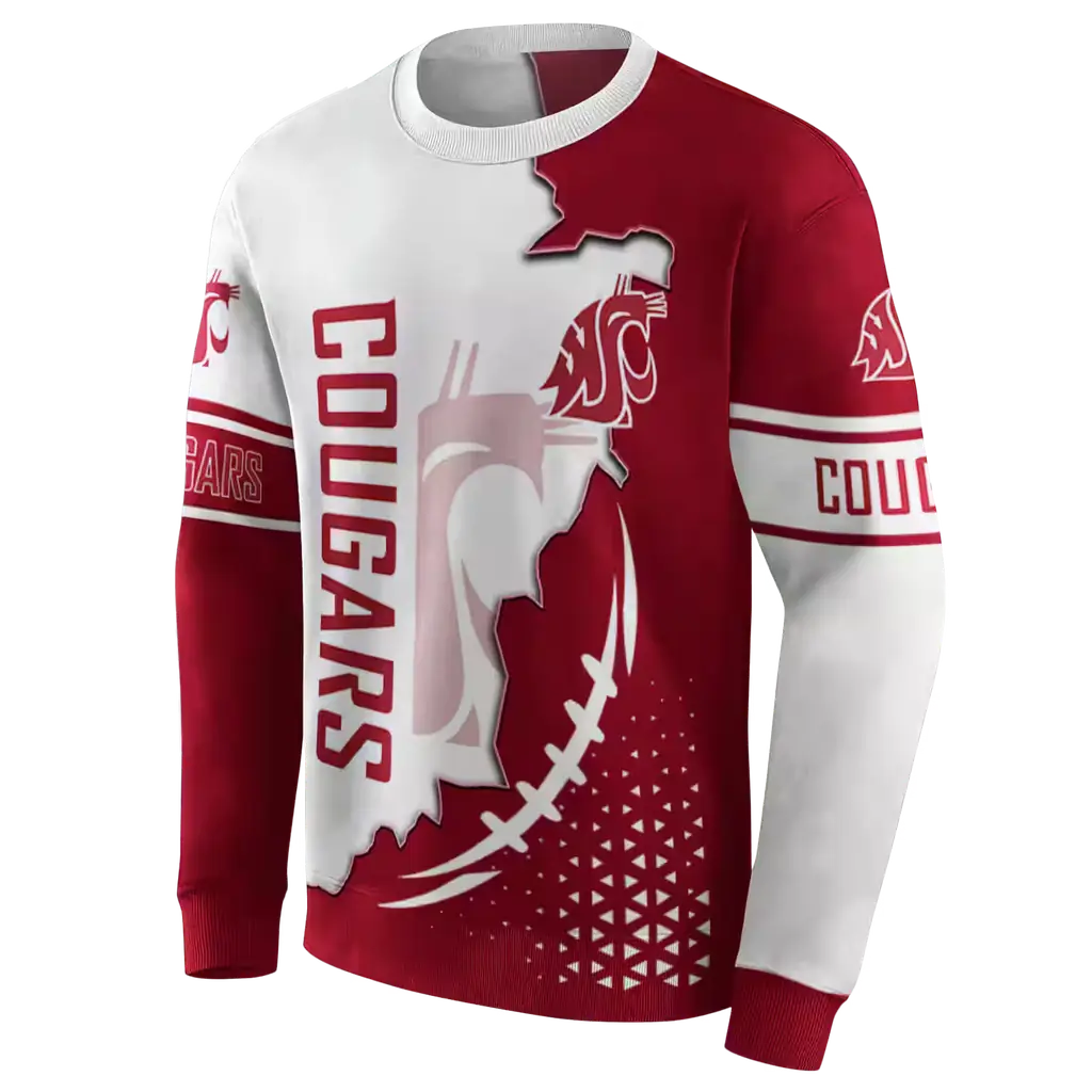washington state cougars triangular pattern crimson white hoodie new arrival washington state cougars triangular pattern crimson white hoodie new arrival