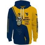 west virginia mountaineers achmed skull blue hoodie best selling