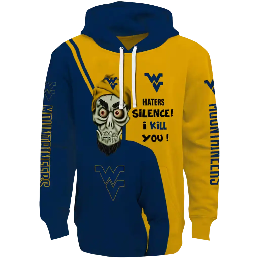 west virginia mountaineers achmed skull blue hoodie best selling west virginia mountaineers achmed skull blue hoodie best selling