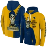 west virginia mountaineers achmed skull blue hoodie best selling