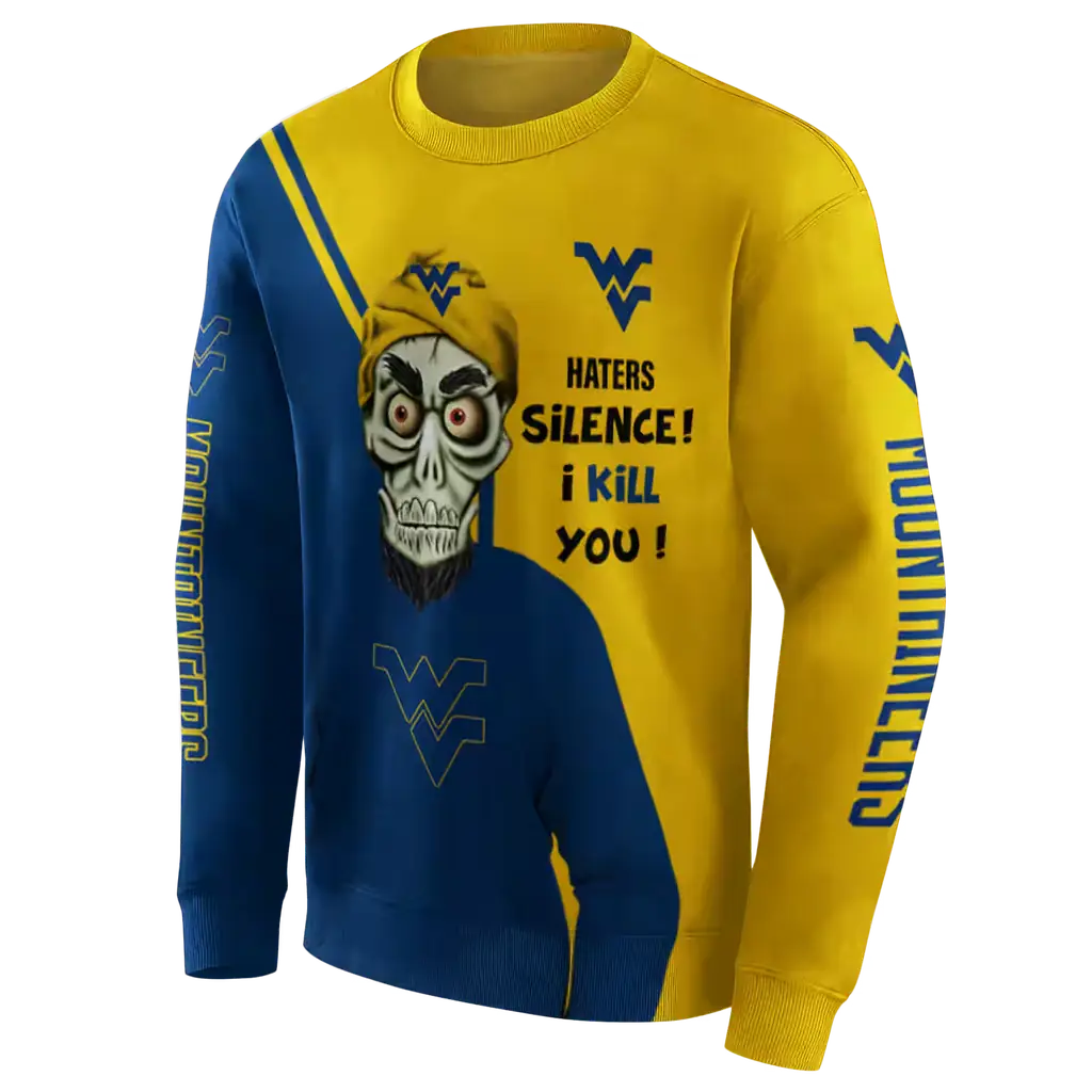 west virginia mountaineers achmed skull blue hoodie new arrival west virginia mountaineers achmed skull blue hoodie new arrival