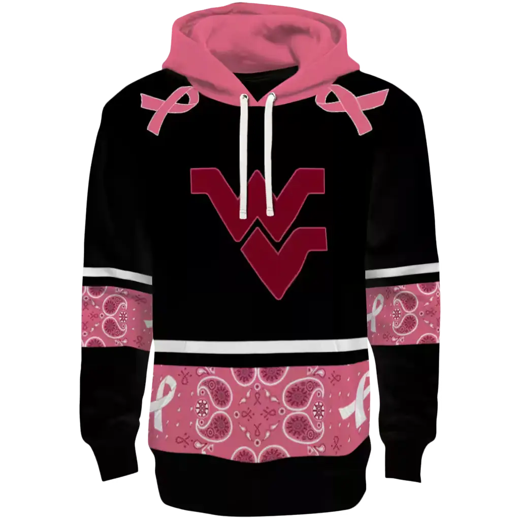 west virginia mountaineers awareness ribbon black pink hoodie best selling west virginia mountaineers awareness ribbon black pink hoodie best selling