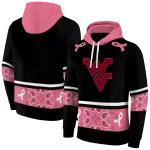 west virginia mountaineers awareness ribbon black pink hoodie best selling