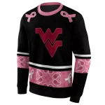 west virginia mountaineers awareness ribbon black pink hoodie best selling