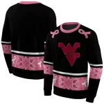 west virginia mountaineers awareness ribbon black pink hoodie best selling