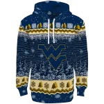 west virginia mountaineers christmas trees blue hoodie best selling