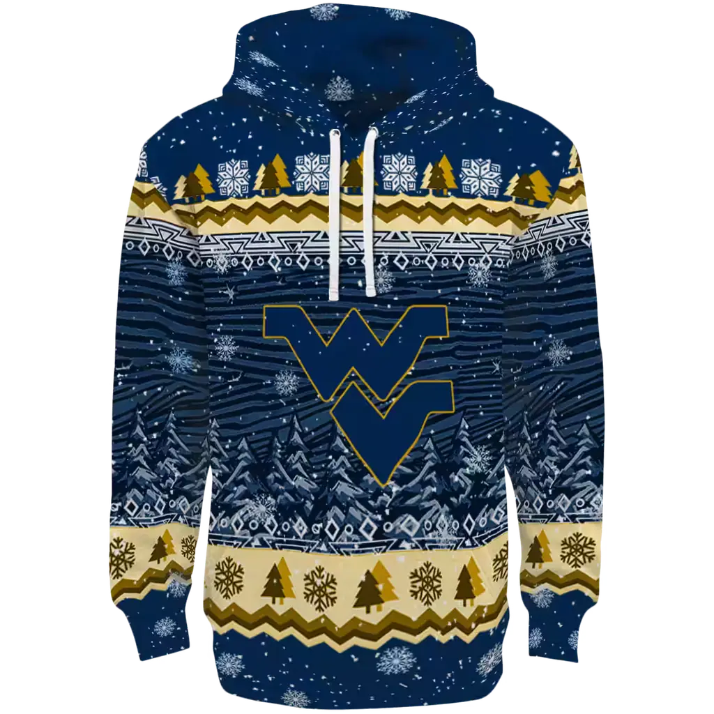 west virginia mountaineers christmas trees blue hoodie best selling west virginia mountaineers christmas trees blue hoodie best selling