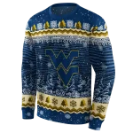 west virginia mountaineers christmas trees blue hoodie best selling