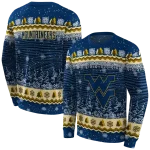 west virginia mountaineers christmas trees blue hoodie best selling