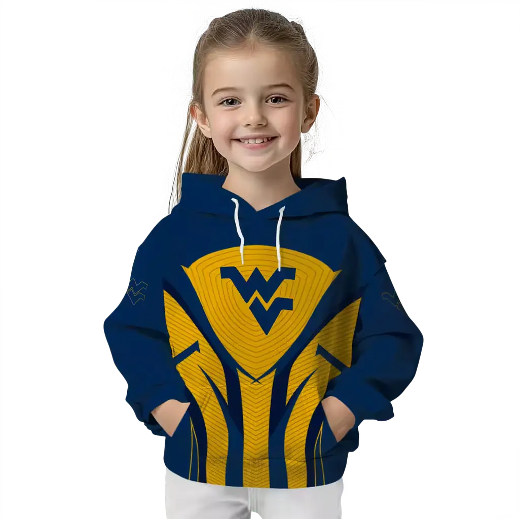 west virginia mountaineers concentric lines blue black hoodie top rated west virginia mountaineers concentric lines blue black hoodie top rated