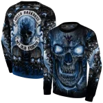 west virginia mountaineers demonic skull blue black hoodie best selling