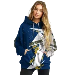 west virginia mountaineers dynamic slash blue white hoodie best selling