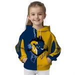 west virginia mountaineers heartbeat graphic blue hoodie best selling