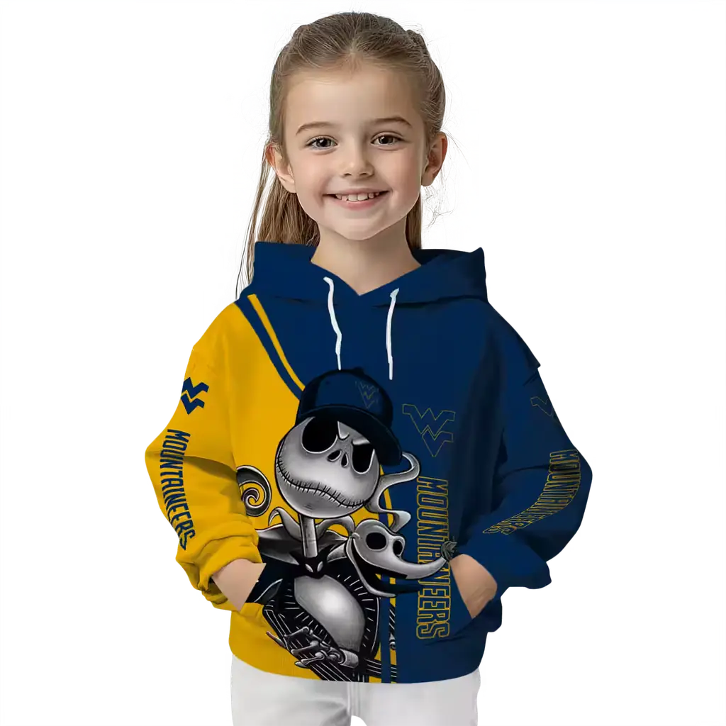 west virginia mountaineers jack skellington blue hoodie top rated west virginia mountaineers jack skellington blue hoodie top rated
