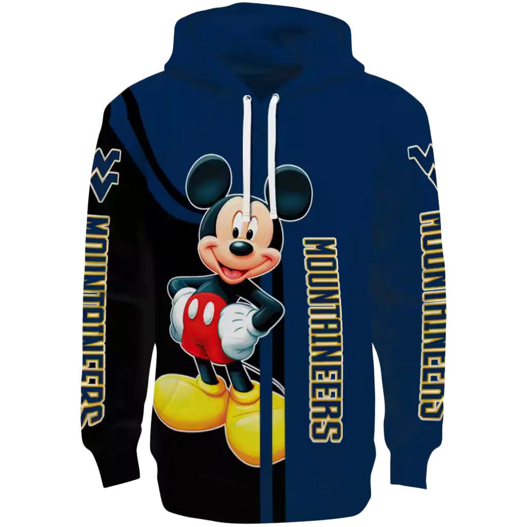 west virginia mountaineers mickey mouse blue black hoodie best selling west virginia mountaineers mickey mouse blue black hoodie best selling