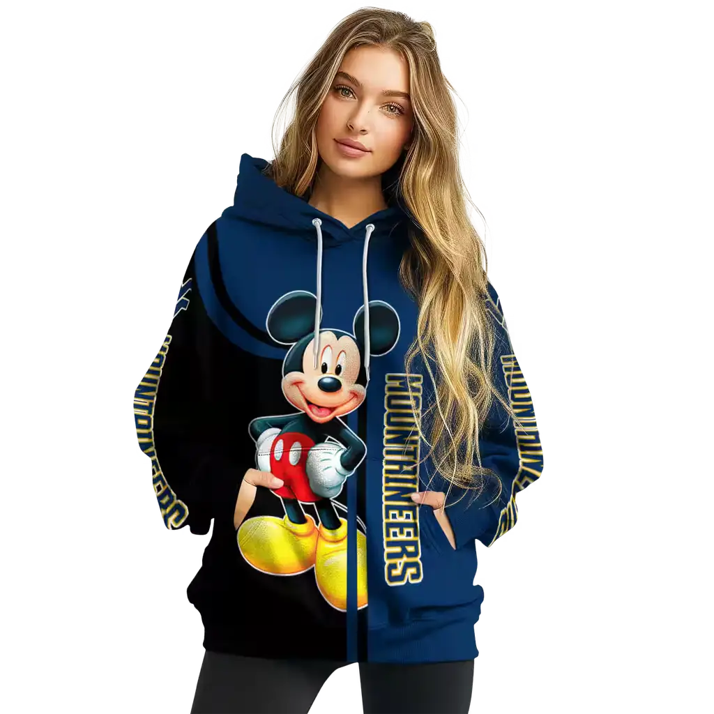 west virginia mountaineers mickey mouse blue black hoodie high quality west virginia mountaineers mickey mouse blue black hoodie high quality