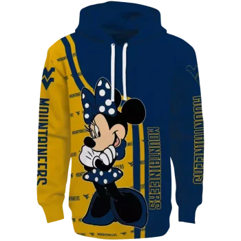 west virginia mountaineers minnie mouse blue hoodie best selling