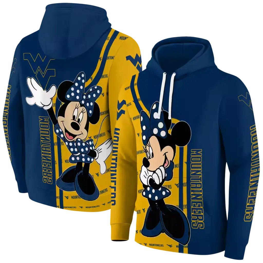 west virginia mountaineers minnie mouse blue hoodie fashion forward west virginia mountaineers minnie mouse blue hoodie fashion forward