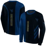 west virginia mountaineers monogram pattern blue hoodie best selling