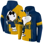 west virginia mountaineers playful snoopy blue hoodie best selling