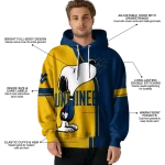 west virginia mountaineers playful snoopy blue hoodie best selling