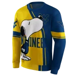 west virginia mountaineers playful snoopy blue hoodie best selling