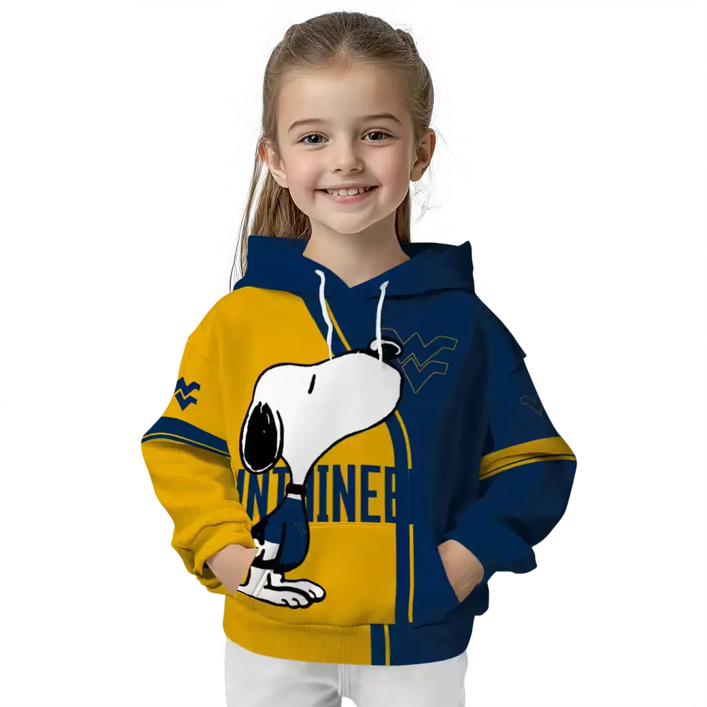west virginia mountaineers playful snoopy blue hoodie top rated west virginia mountaineers playful snoopy blue hoodie top rated
